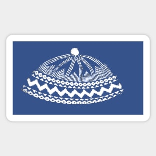 Kufi Haji Muslim Hat Blue Design Sticker